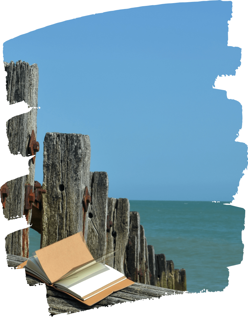 People with sensory processing sensitivity can benefit from counselling that involves writing in a journal like the journal pictured on a log on a beach here.