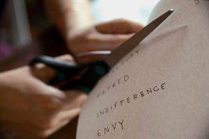 Is therapy right for me? Finding and cutting the words to describe feelings in therapy like hatred, indifference, envy is one way of building understanding of yourself.